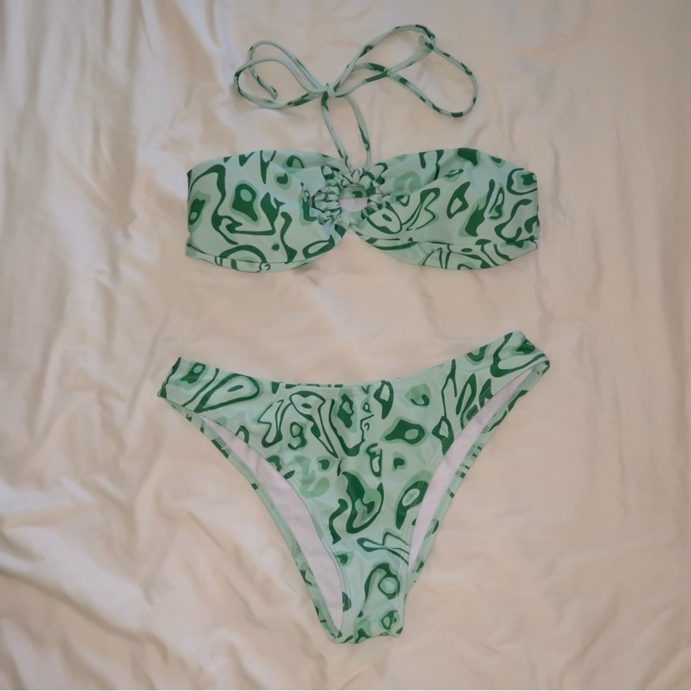 Shein Print Halter Swimsuit